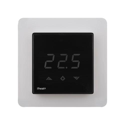 Heatit Wandthermostaat Zwart Z-Wave Plus Z-Trm3