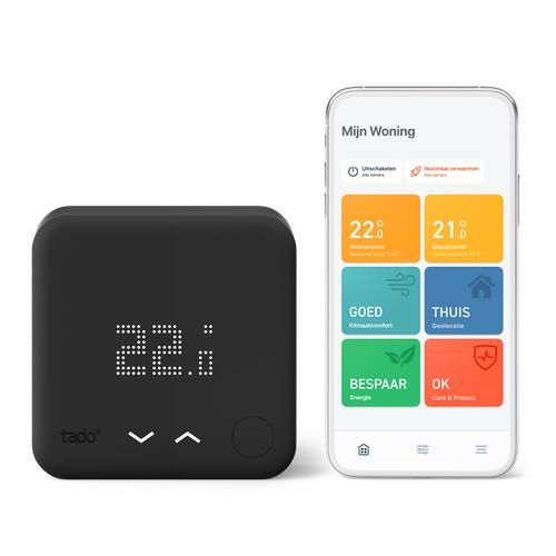 tado Starterskit Bedrade Slimme Thermostaat V3+ Black
