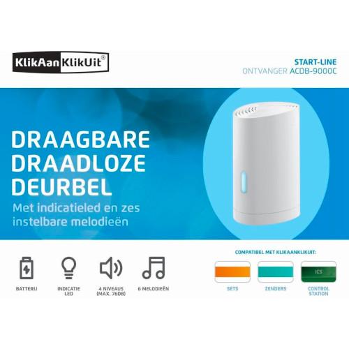 KlikAanKlikUit Draadloze Deurbel ACDB-9000C